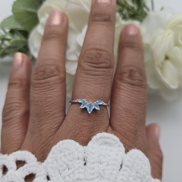 KYNDALL RING STERLING SILVER SET - Picture 7 of 14